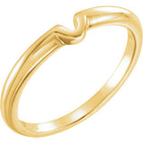 14K Yellow .25 CT Band for Solitaire Mounting