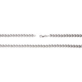 Sterling Silver 6mm Hollow Bead 7" Chain