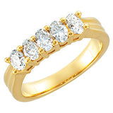 14K Yellow 9-10 CTW Diamond Anniversary Band