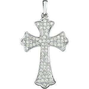 Micro Pavé Cross Pendant