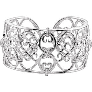 Filigree Scroll Cuff Bracelet