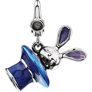 Enamel Bunny in Magician Hat