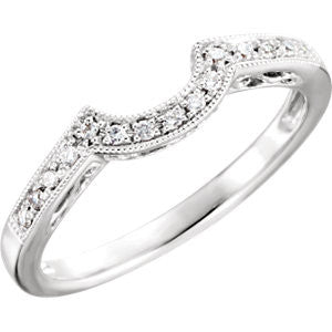 14K White 1-5 CTW Diamond Band