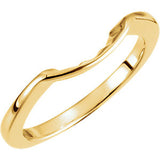 14K White 4.4mm Band