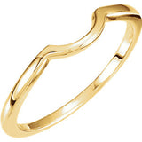 14K Yellow Band for 5.8mm Engagement Ring