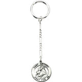 Sterling Silver 25mm St. Anthony Key Chain