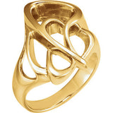 14K Yellow Freeform Ring