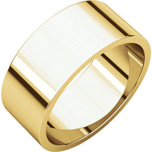 14K Yellow 8mm Flat Band