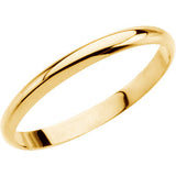 14K Yellow Youth Band Size 1