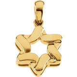 Sterling Silver 23x17.5mm Star of David Pendant