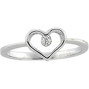 Diamond Heart Ring