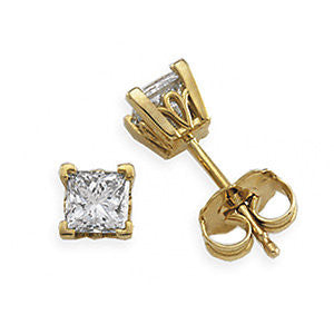 14K Yellow 1-3 CTW Diamond Earrings