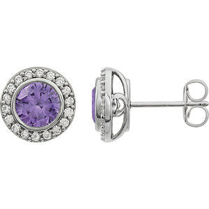 Sterling Silver Cubic Zirconia Earrings