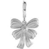 Sterling Silver Vintage-Style Bow Charm