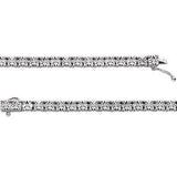 Sterling Silver 1-2 CTW Diamond Line 7.25" Bracelet