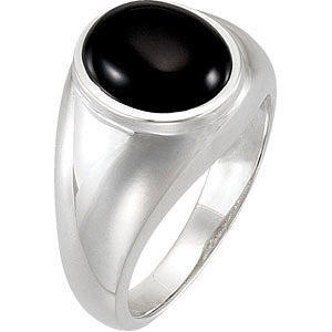 Sterling Silver Onyx Ring