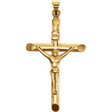 14K Yellow Crucifix Pendant