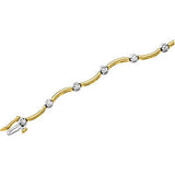 14K Yellow & White 1-2 CTW Diamond Line Bracelet