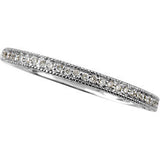 14K White 1-8 CTW Diamond Band