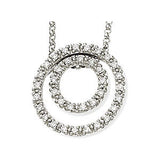 14K White 1-4 CTW Diamond 18" Necklace