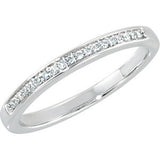 14K White 1-10 CTW Diamond Band