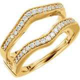 14K Yellow 1-3 CTW Diamond Ring Guard