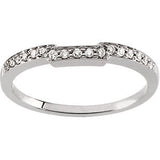 14K White 1-6 CTW Diamond Band