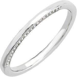 Melee Accented Engagement Ring or Band