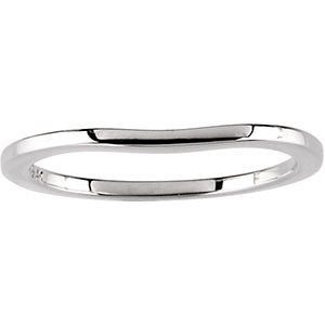 14K White Band