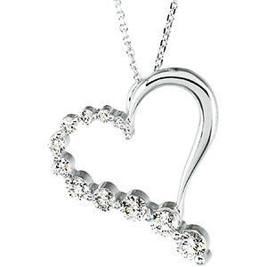 Journey Diamond Heart Necklace