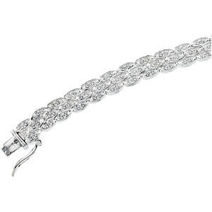 Cubic Zirconia Line Bracelet