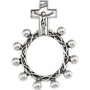 Sterling Silver Rosary Ring