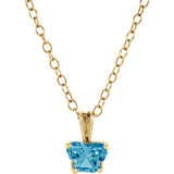 14K Yellow February Birthstone Pendant