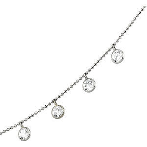 Bezel Set Necklace