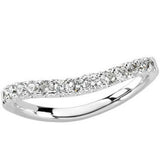 14K White 3-8 CTW Diamond Band