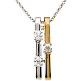 Two-Tone Diamond Necklace