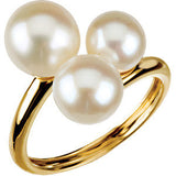 Three-Stone Ring for Pearl