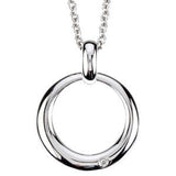 Diamond Circle Necklace