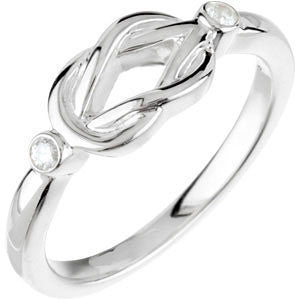 Diamond Knot Ring