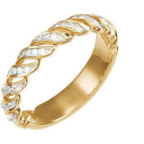 14K Yellow 1-5 CTW Diamond Anniversary Band