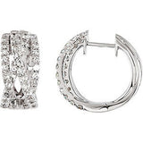 Criss Cross Hoop Earrings