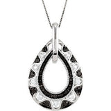 Black & White Diamond Necklace