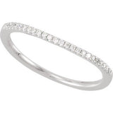 14K White 1-10 CTW Diamond Band