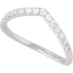 14K White 1-3 CTW Diamond Band