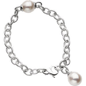 Sterling Silver Pearl Bracelet