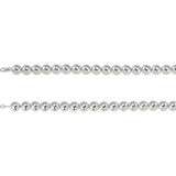 Sterling Silver 14mm Bead 8" Chain