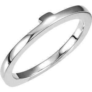 14K White Band