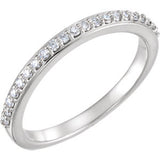 14K White 1-5 CTW Diamond Band