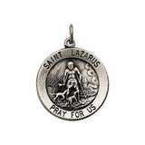 14K Yellow 18.25mm Round St. Lazarus Medal