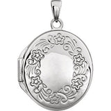 Engraved Oval Locket